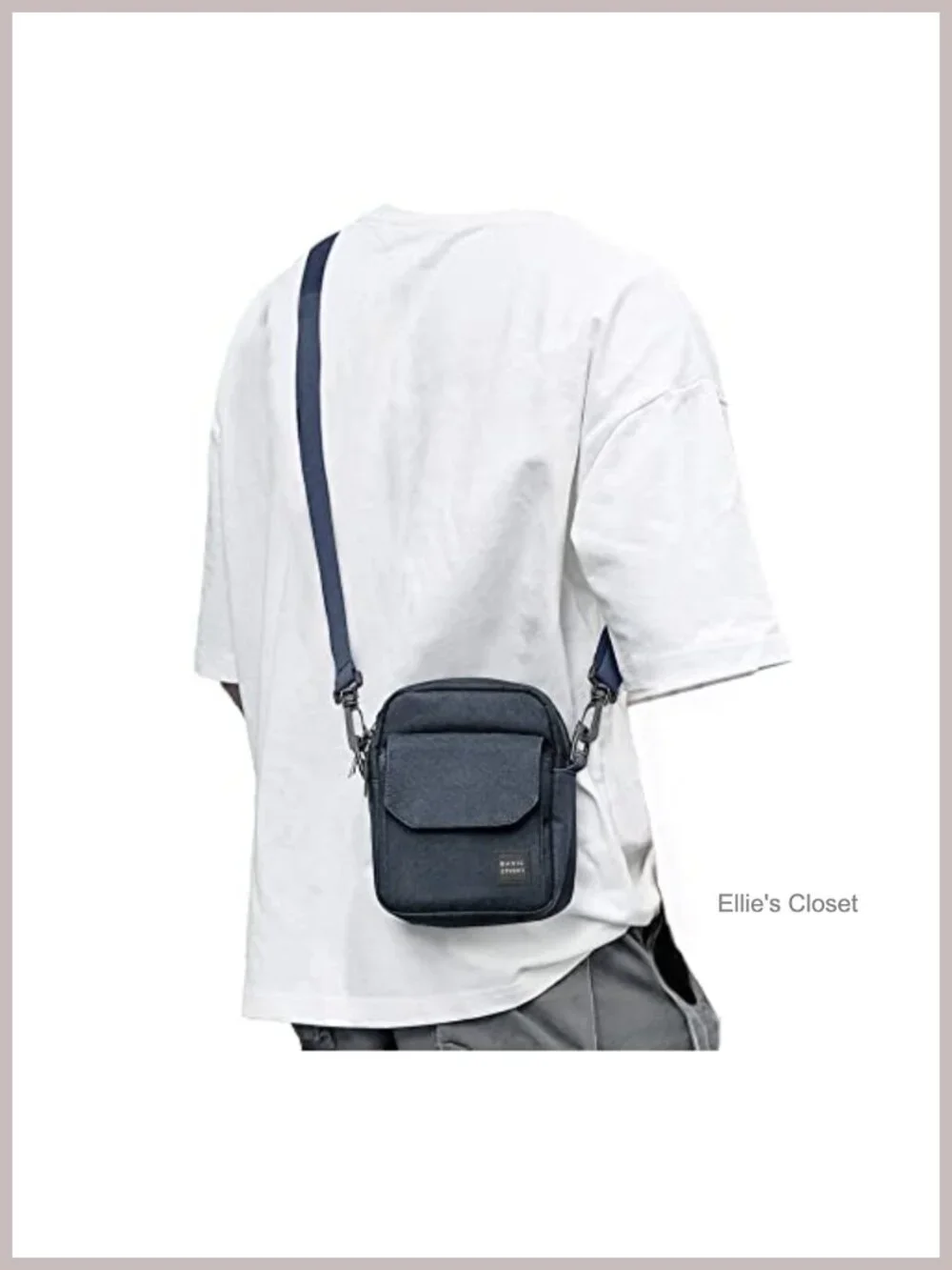 Nylon Crossbody Bag Messenger Shoulder Bag Travel Passport Wallet Chest Bag